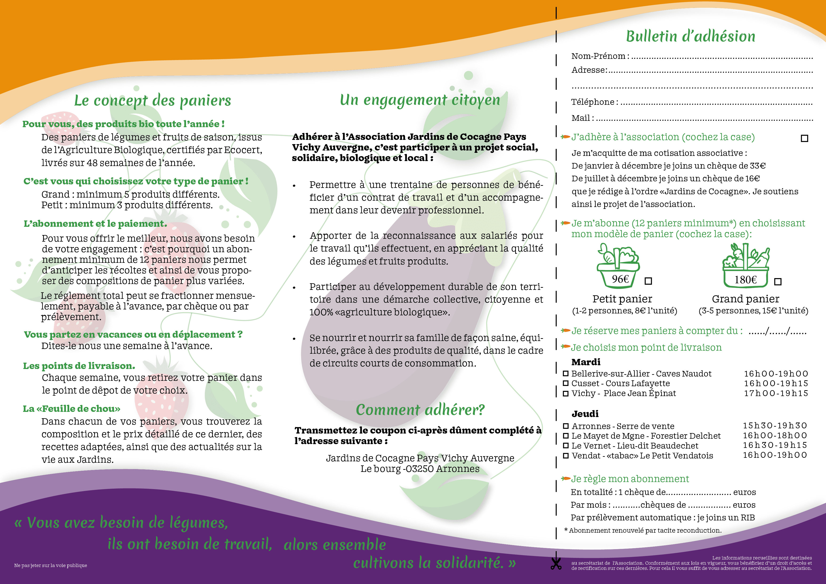 déplicant cocagne verso